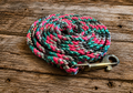 Hand braid snap leash - assorted colours